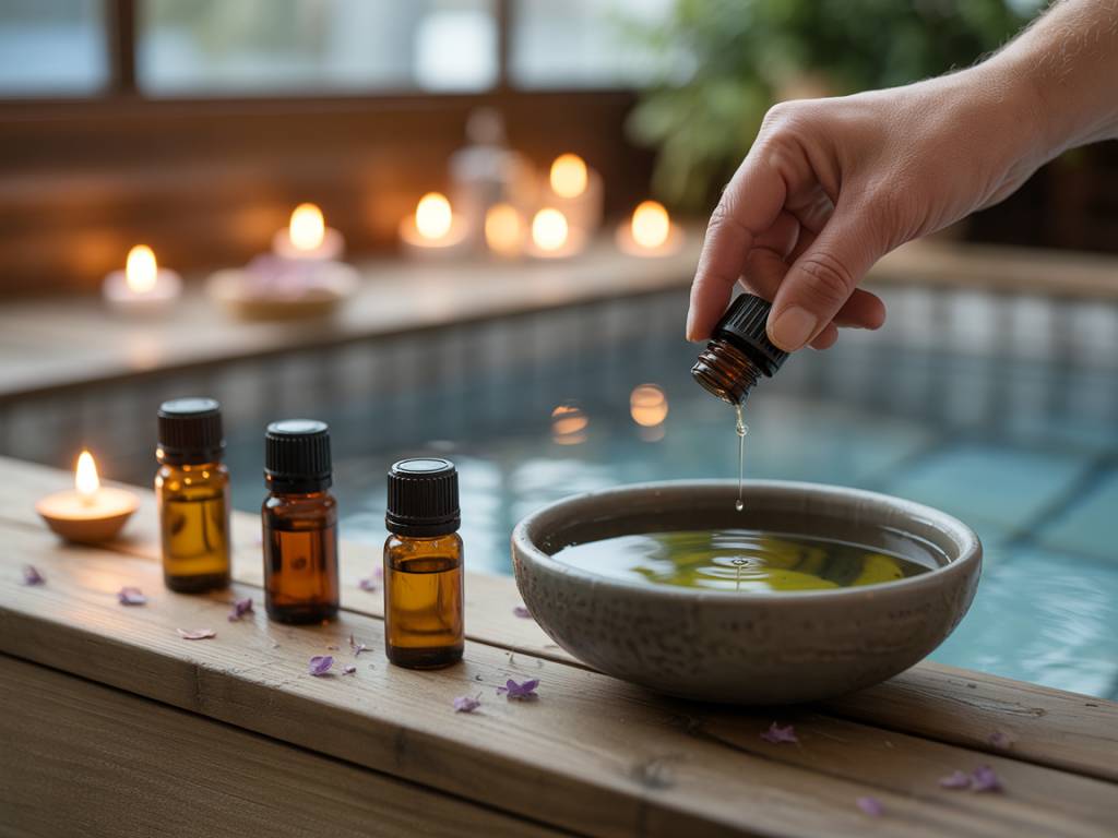 Combien de gouttes d’huile essentielle dans un spa pour une aromathérapie réussie